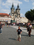 En daar ben ik in Praag